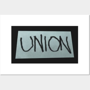 union - blue-grey Posters and Art